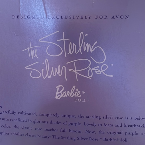 Barbie, sterling silver rose design exclusively for Avon with Bob Mackie design. - Picture 5 of 8